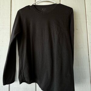 Figs Top Women’s Sz. S Charcoal Pullover Long Sleeve Crew Neck.